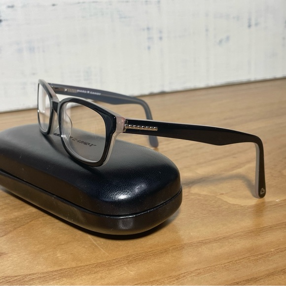 Hard Candy Eyeglasses, HC17, 51 18 135, black w/gray interior, excellent cond - Picture 4 of 13